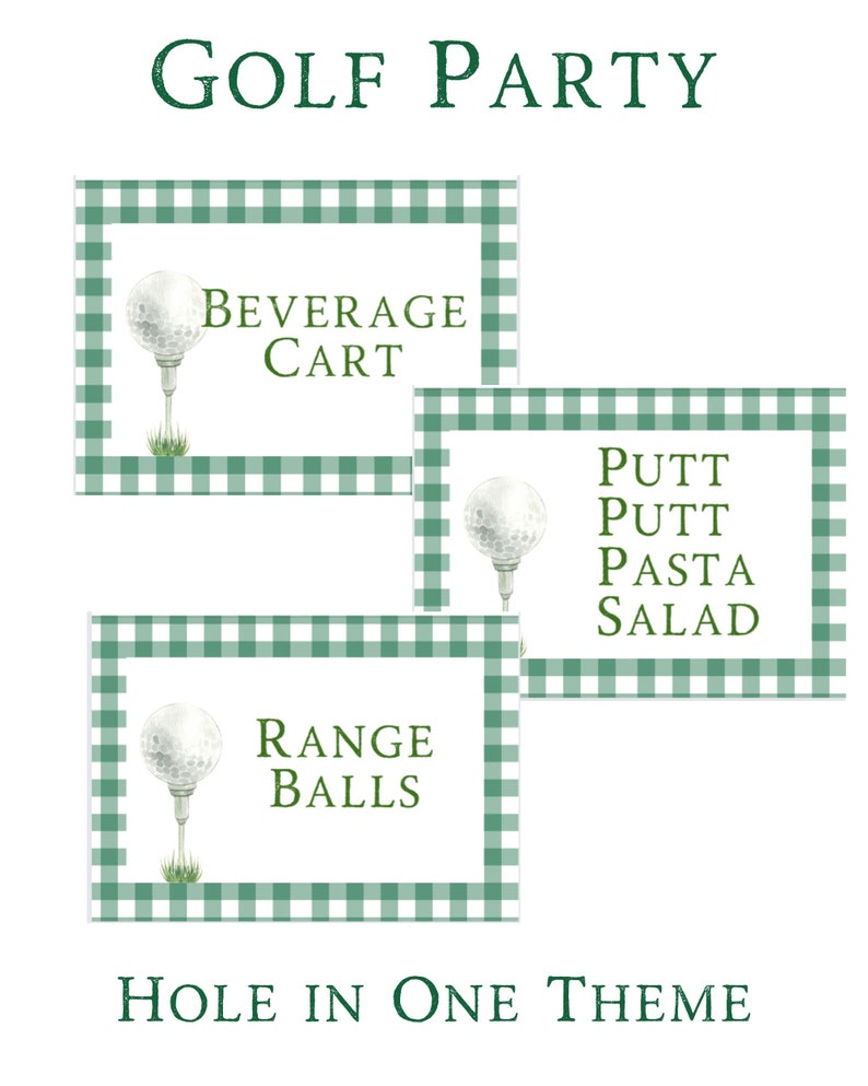 Golf Themed Party. Hole in One Birthday Party. First Birthday Party ...