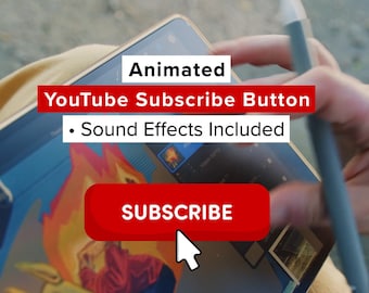 Animated Icon for YouTube Channel | Animated Subscribe Button with Sound Effects
