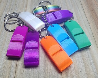 Whistle Keychain | 3 Pack| Emergency Whistle | !WARNING! Super loud for their size!