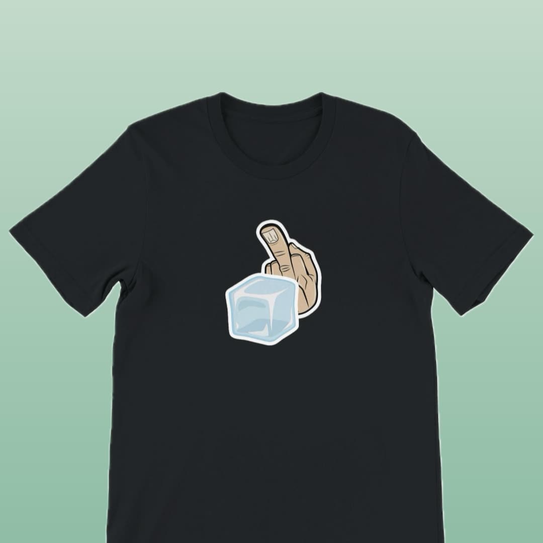 Middle Finger Ice F*ck ICE T-shirt | Middle Finger Ice Cube Graphic | Funny Unisex Tee - Etsy
