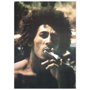 Bob Marley Poster - Iconic Fine Art Print - Giclée Print Vibrant Colors - Perfect for Music Lovers