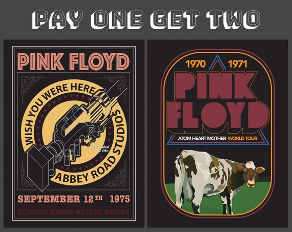 Pink Floyd, Atom Heart Mother, Wish You Were Here, Vintage Concert