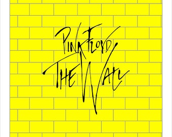 Pink Floyd, The Wall, Album Cover Illustration, Poster, Wall Art, Room Decor, Instant Digital Printable Download