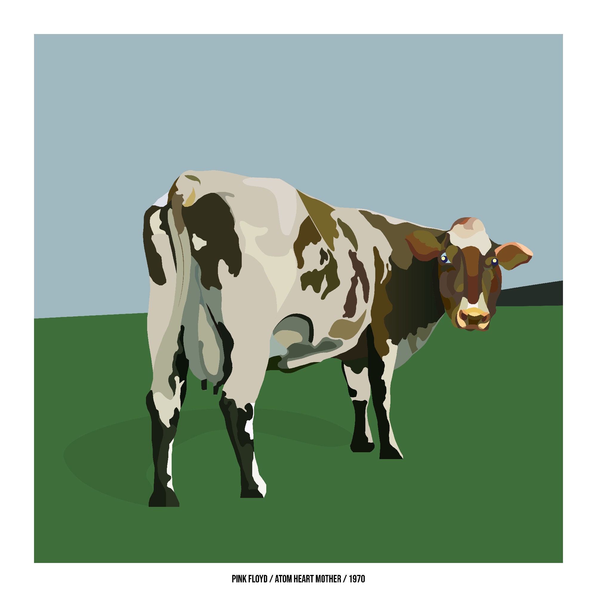 Pink Floyd, Atom Heart Mother, Album Cover Illustration, Poster, Wall Art,  Room Decor, Instant Digital Printable Download - Etsy, image size:2000x2000