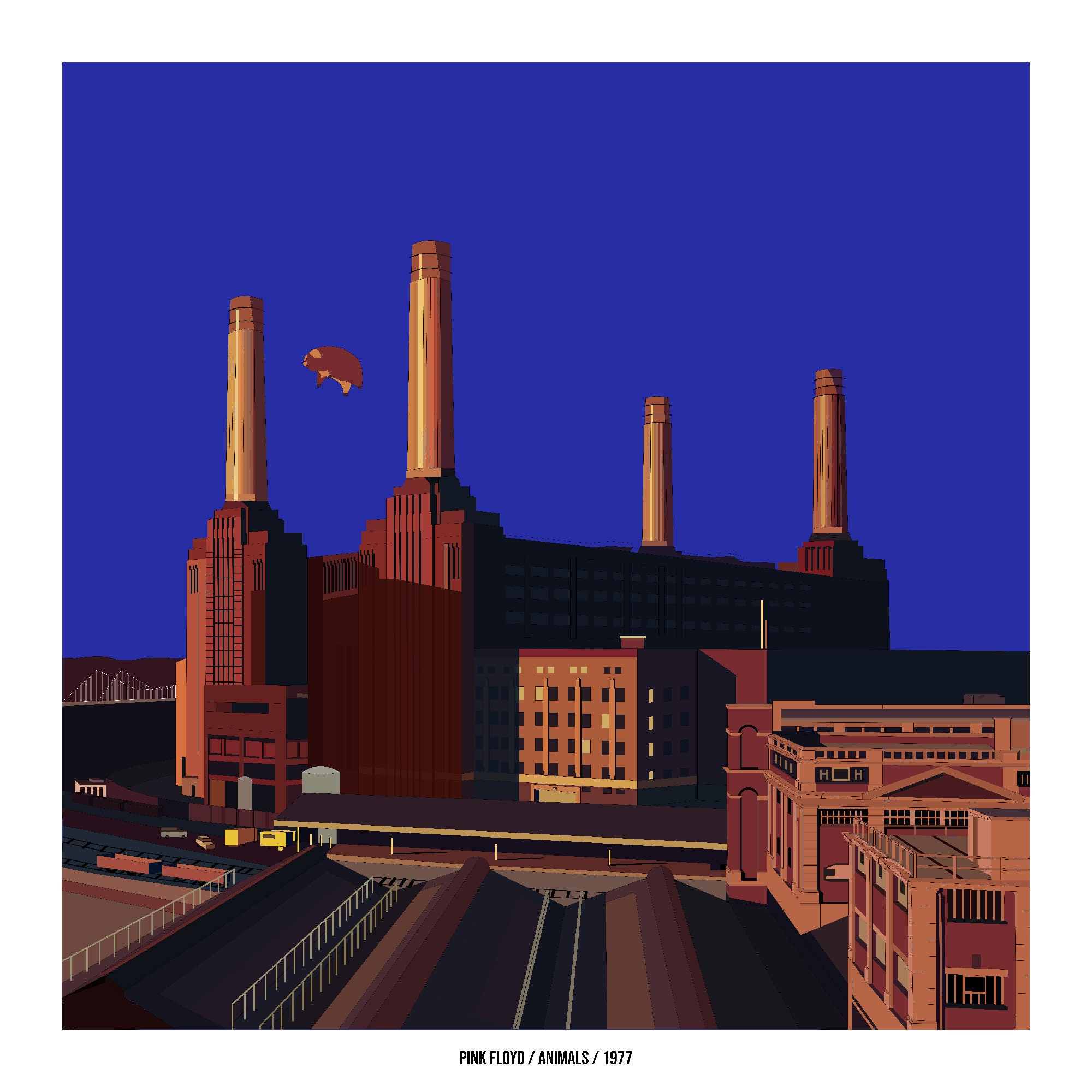 Animals Pink Floyd Poster