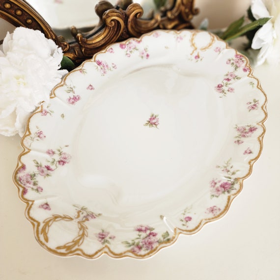 Haviland Limoges Roses 18 Oval Platter Etsy