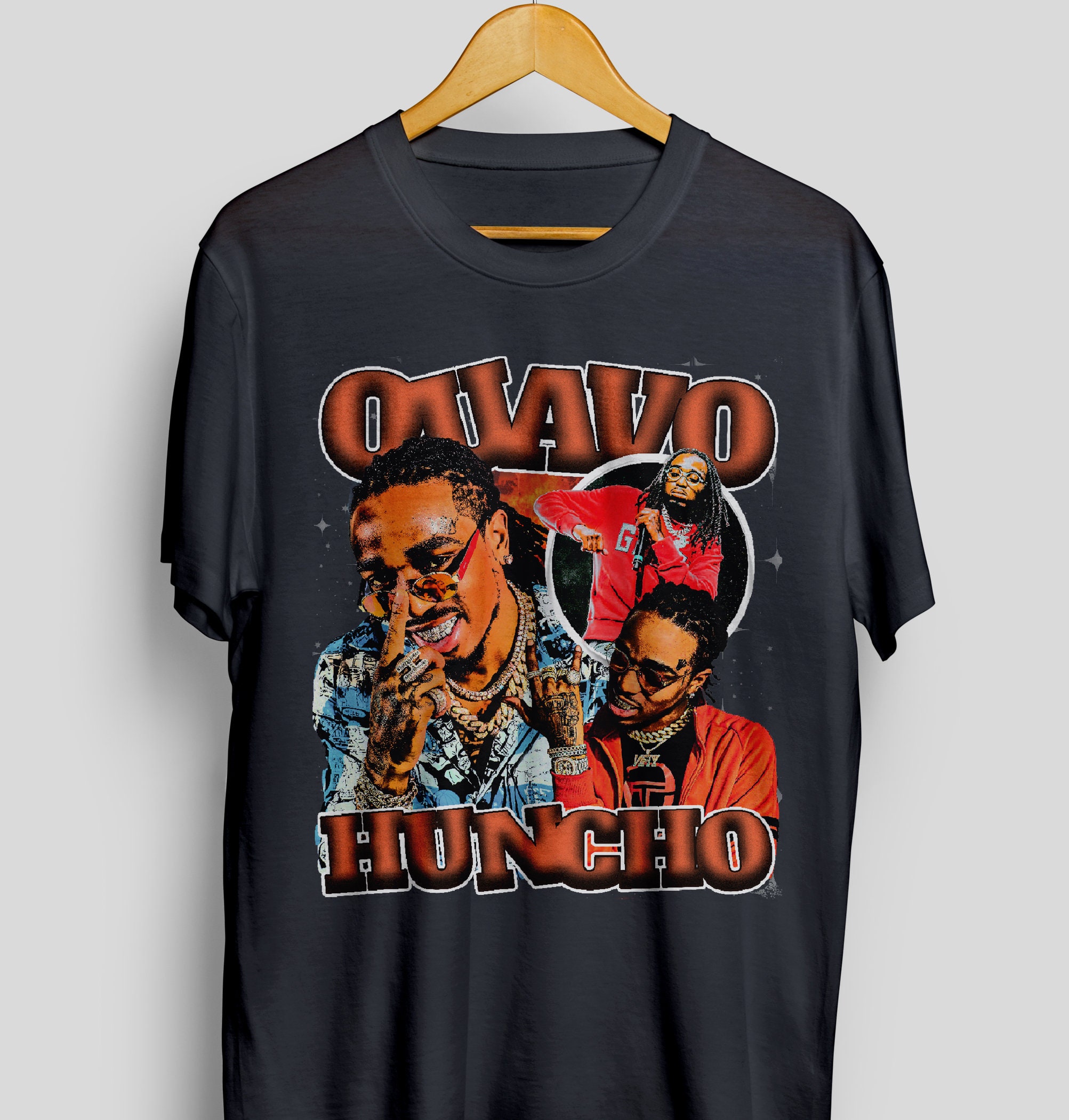 LouisVuitton Black Barecode and Earth #Tshirt worn by #Quavo #quavohuncho  at the #SummerJam June 2019 #outfits #spotern #look #…