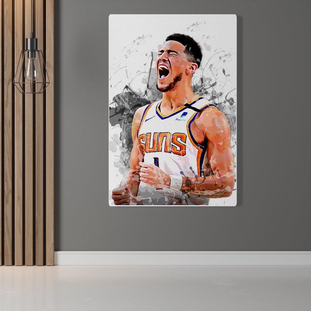 Phoenix Suns Into The Valley Verse Devin Booker Spider Man Across The  Spider Verse Style Home Decor Poster Canvas - Mugteeco