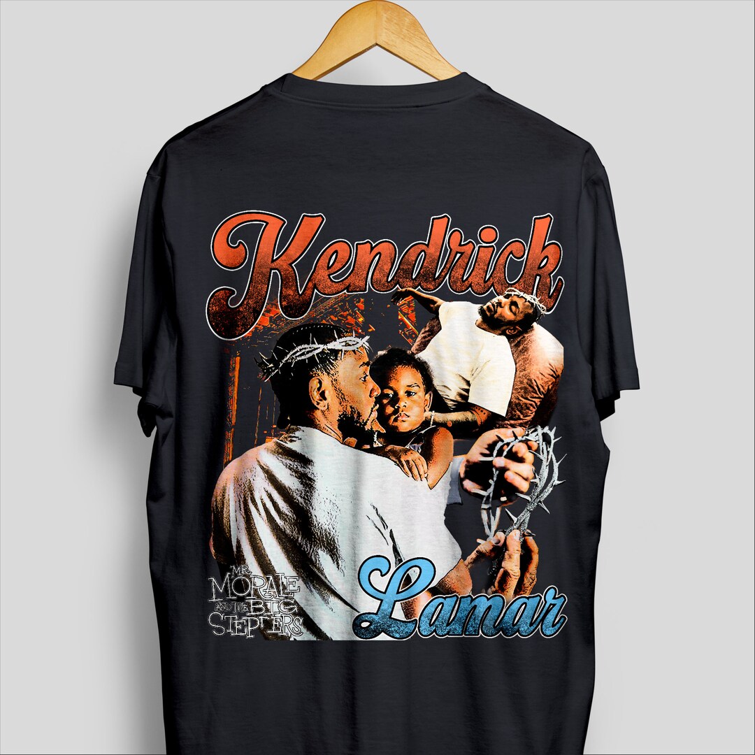 Kendrick LEMAR big Stepper Front an Back Throwback Tee, Tshirt Rap Tee