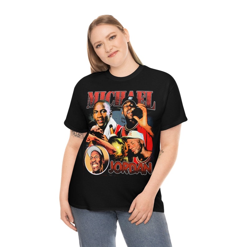 Michael Jordan Shirt Throwback T-Shirt, T-shirt | Rap T-Shirt, Streetwear, vintage - unisex Bild 2
