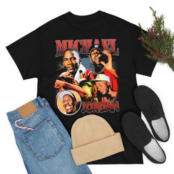 Michael Jordan Shirt Throwback Tee, T-shirt | Rap Tee, Streetwear