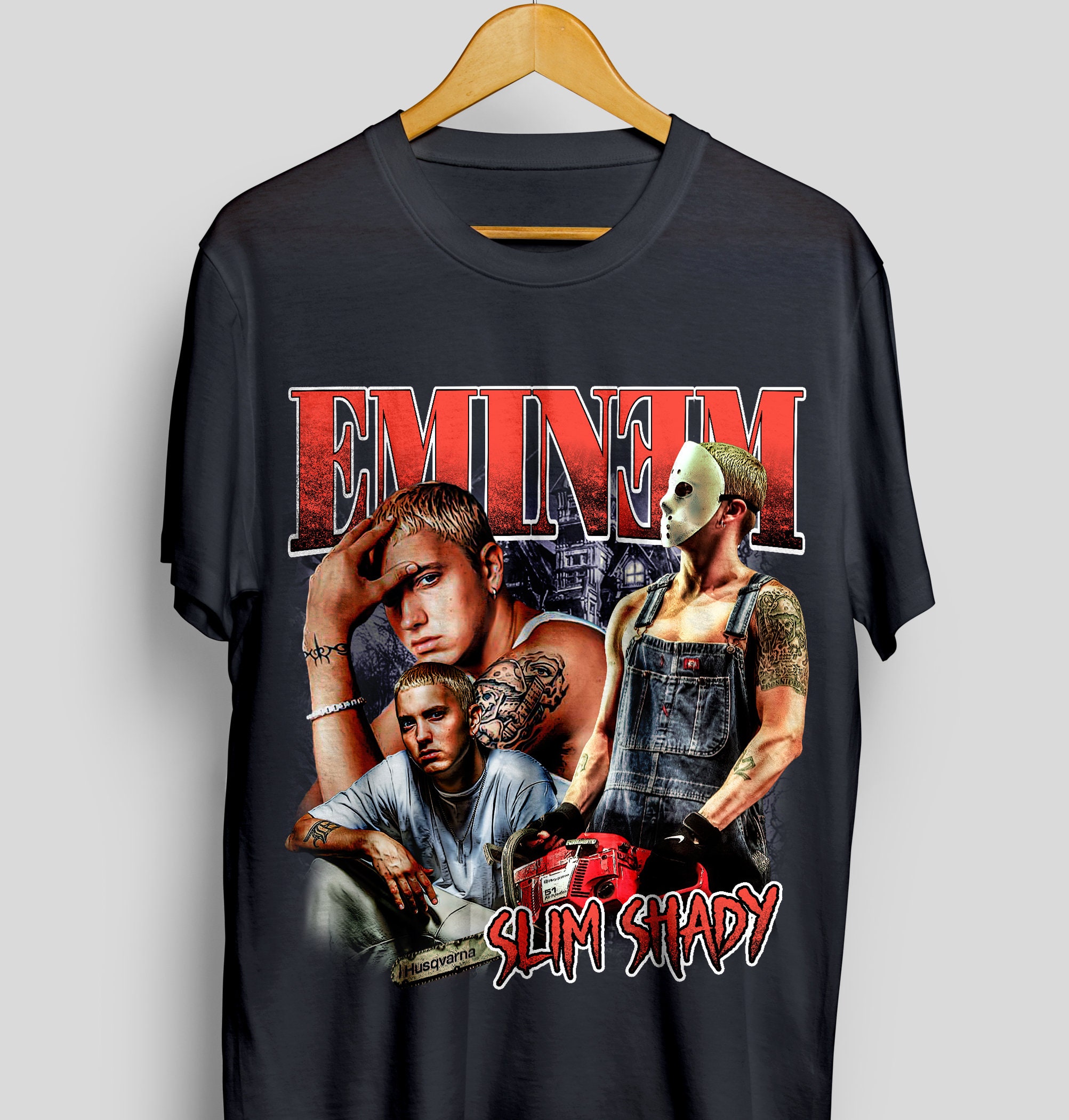 Discover Eminem- Slim Shady Shirt Throwback Tee