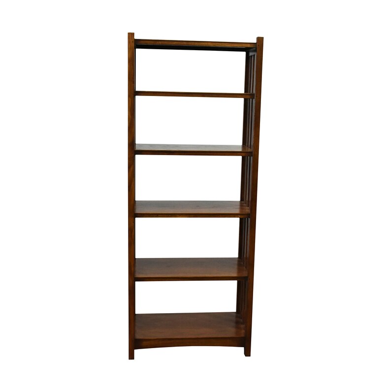 Mission Spindle Side 5 Shelf Bookcase Etsy