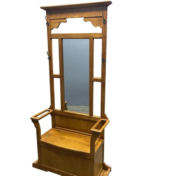 Hall Tree With Bench Etsy