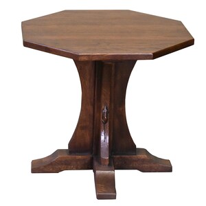 PrairieFurnitureShop - Mission Solid Oak Mouse Detail End Table