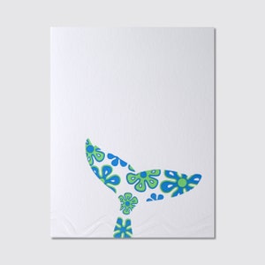 Carte typographique Whale Tail