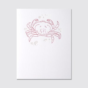 Carte typographique crabe
