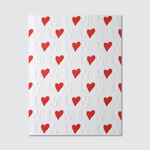 Carte typographique d'amour