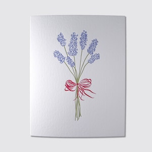 Carte typographique lavande