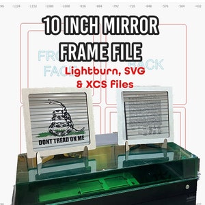 10 inch mirror frame (FILE ONLY)