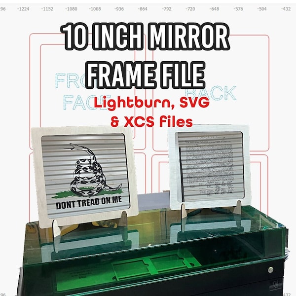 10 inch mirror frame (FILE ONLY)