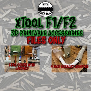xTool F1/F2 3D printable accessories (FILE ONLY)