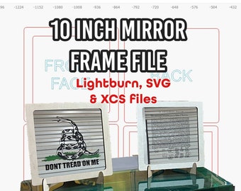 10 inch mirror frame (FILE ONLY)