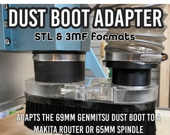 Dust boot adapter (69mm boot to 65mm spindle) (FILE ONLY)