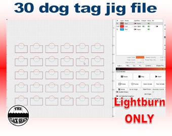 30 piece dog tag jig file