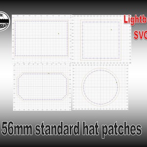 56 mm tall hat patch cut file (lightburn and SVG)