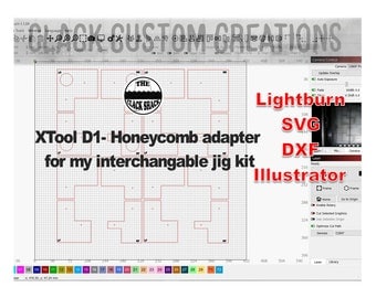 XTool D1- honeycomb holder/ adapter for interchangeable jig