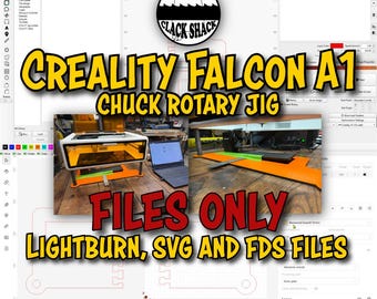 Creality Falcon A1 chuck rotary jig (FILE ONLY)