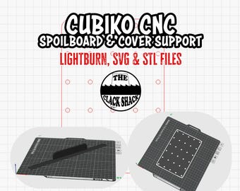 Cubiko CNC- spoil board and cover support files (FILES ONLY)