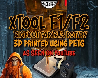 xTool F1 / F2 Bigfoot adapter for RA3 rotary (PHYSICAL ITEM)