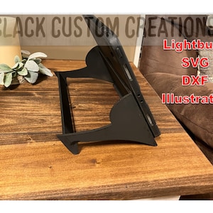 12.9 inch IPad stand (lightburn, SVG, DFX, Illustrator file formats)