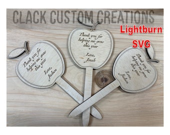 Flower card for teachers