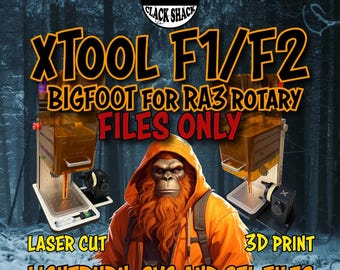 xTool F1 or F2 RA3 adapter aka BIGFOOT (FILE ONLY)