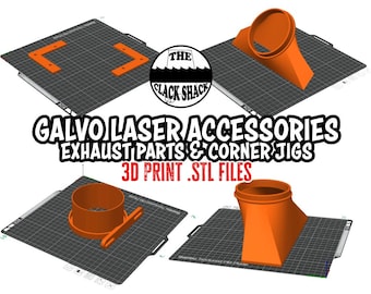 25X25 Galvo laser bed accessories (FILE ONLY)