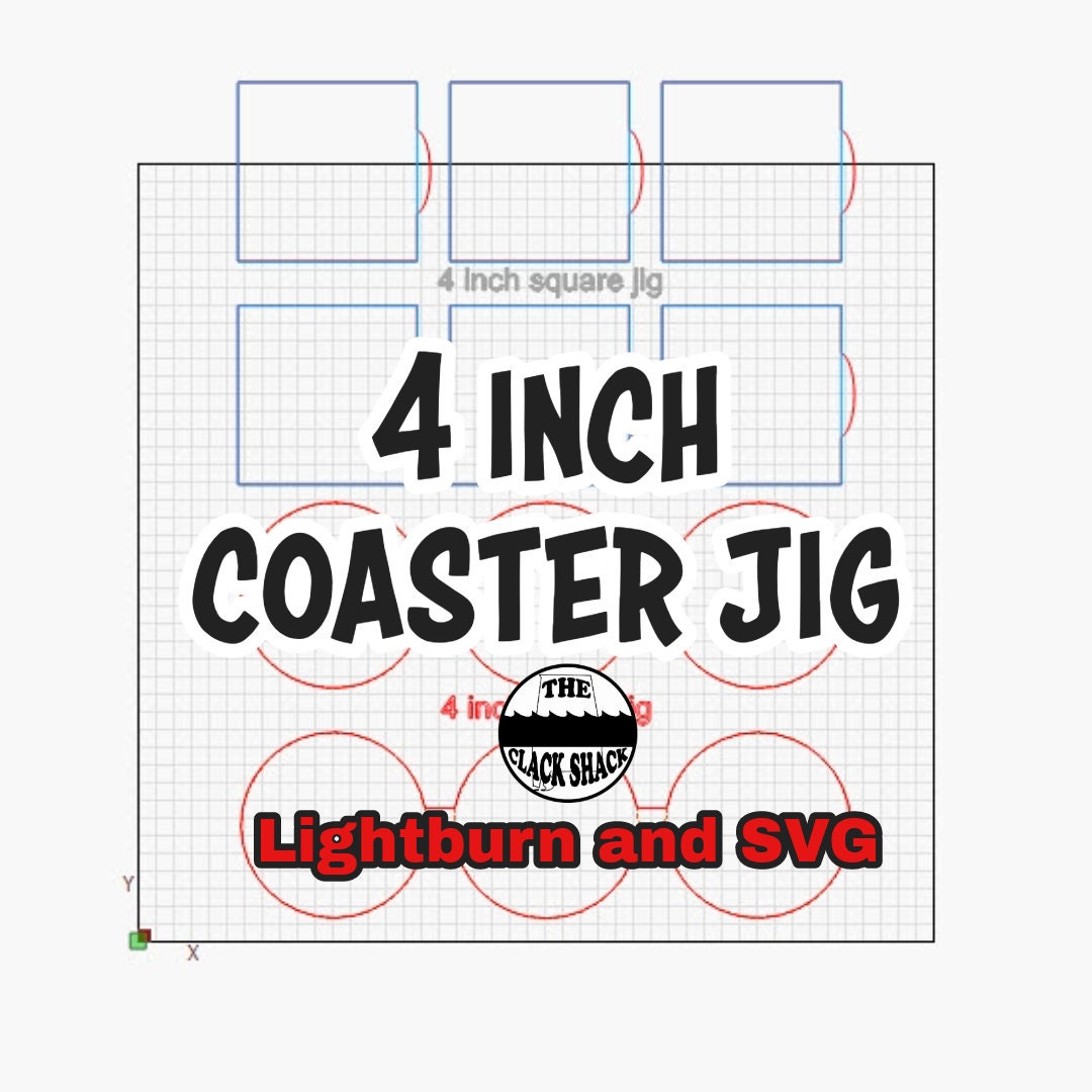4 Inch Coaster Jig SQUARE AND ROUND 