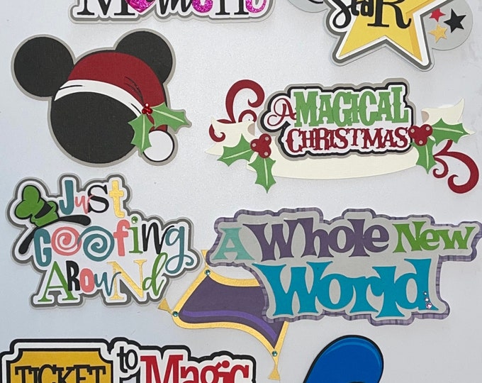 Cricut Scrapbooking Die Cuts mickey and Friends Etsy