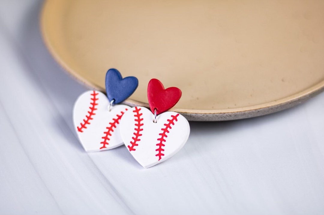 Baseball Clay Dangle Braves Baseball Minnesota Twins Baseball Polymer