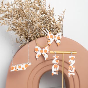 Tennessee Oranges Collection | Knoxville TN | Polymer Clay Earrings | Minimal Earrings | Handmade | Hypoallergenic | Lightweight | Simple