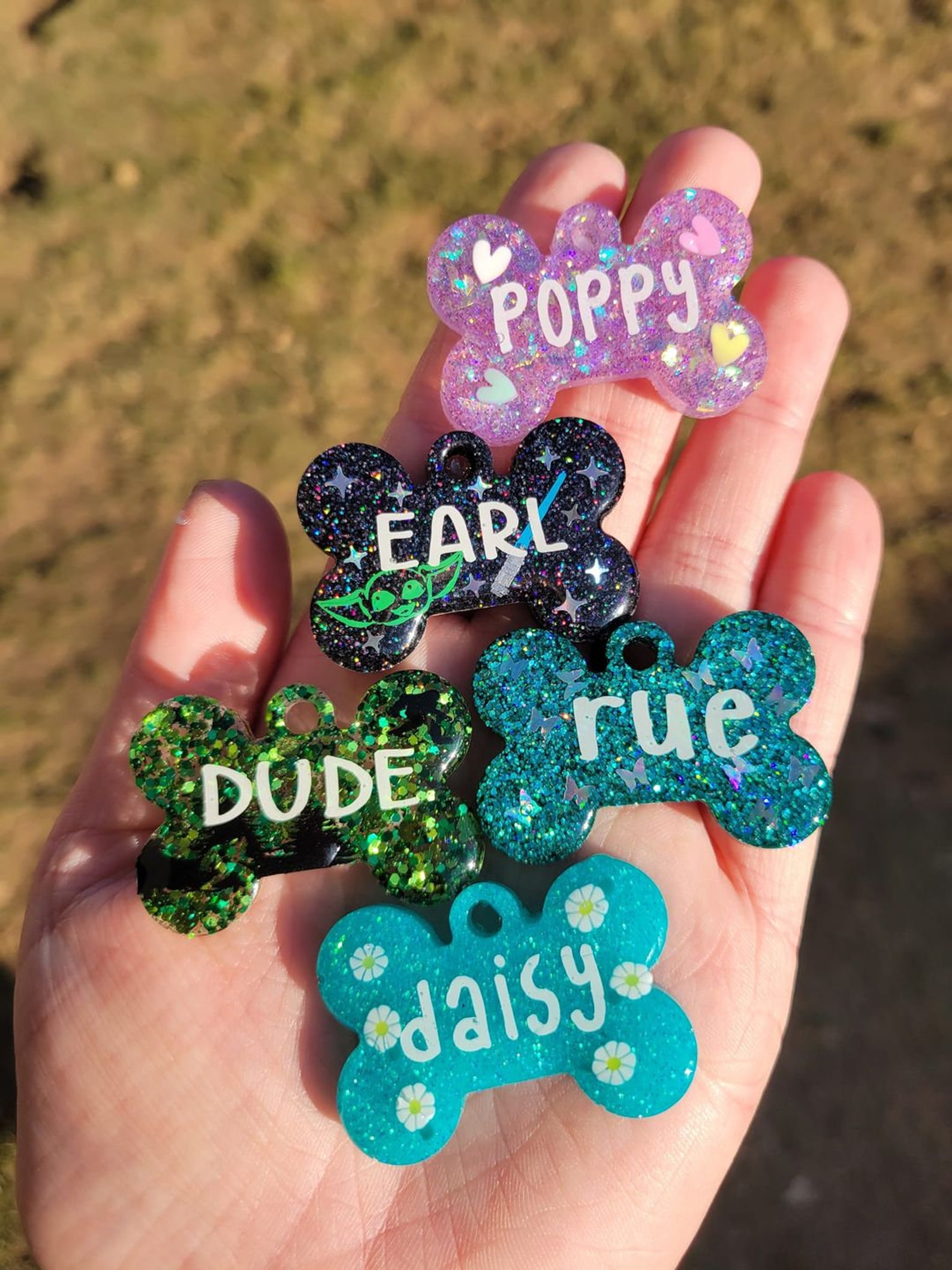 Custom Dog Tag Resin Dog Tag Dog Tag Pet ID Etsy