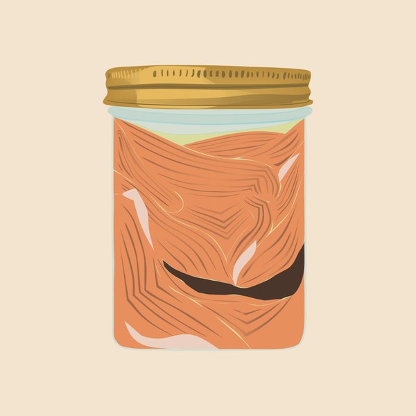 Mason Jar Canned Salmon