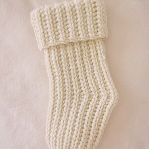 CROCHET PATTERN The Dreamy Winter Stocking Set Pattern Knit Look Crochet Stocking Pattern Easy Crochet Stocking Pattern image 5