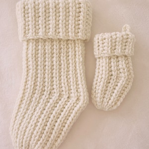 CROCHET PATTERN The Dreamy Winter Stocking Set Pattern Knit Look Crochet Stocking Pattern Easy Crochet Stocking Pattern image 4