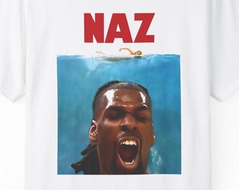NAZ REID Shirt - Naz Reid Jaws T-Shirt - Minnesota Timberwolves - Timberwolves Basketball T-Shirt - NBA Basketball