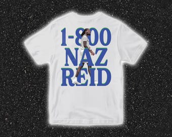Camiseta gráfica vintage de Naz Reid, camiseta de fan de los Minnesota Timberwolves