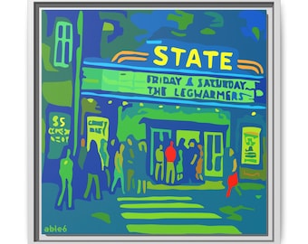 State Theater Falls Church Canvas Print - Historic Virginia Landmark Wall Art