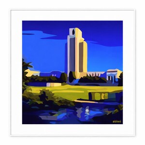 Walter Reed Bethesda MD Kunstdruck | Maryland Künstler cane6, Medizinisches Krankenhaus Bürodekor